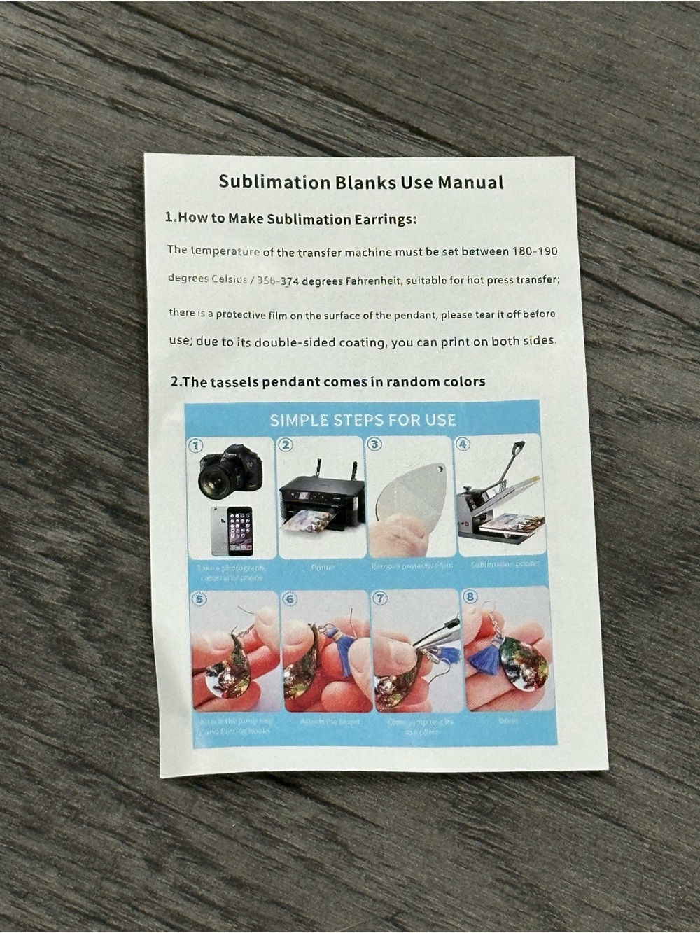Sublimation earring blanks kit - Picture 7 of 8